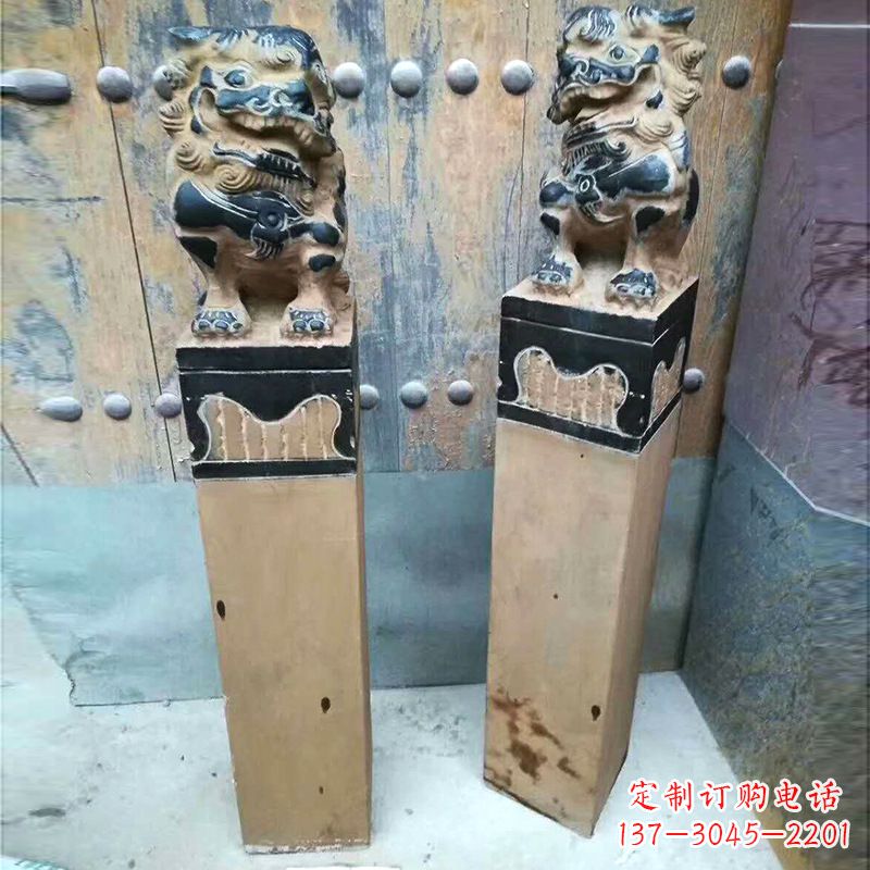 常州仿古狮子拴马桩