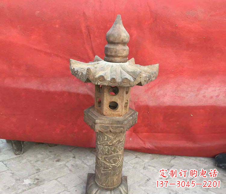 常州仿古石灯公园石雕 (2)
