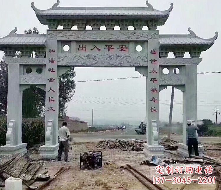 常州仿古石牌坊石雕