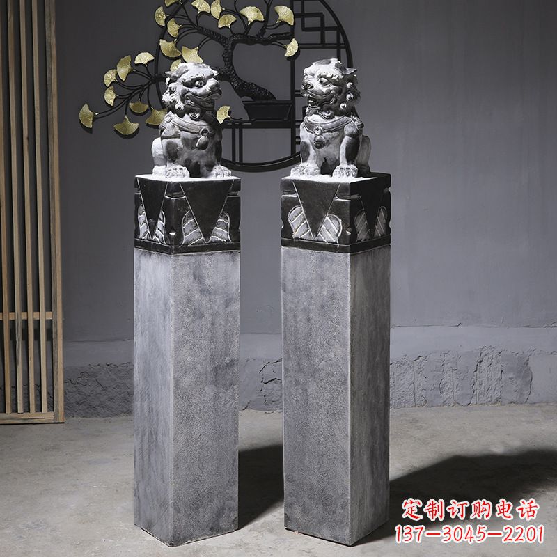 常州仿古石狮子雕塑