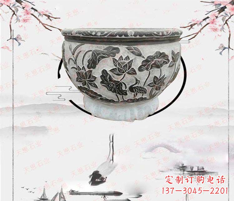 常州仿古石水缸石浮雕石雕,欧式古典设计