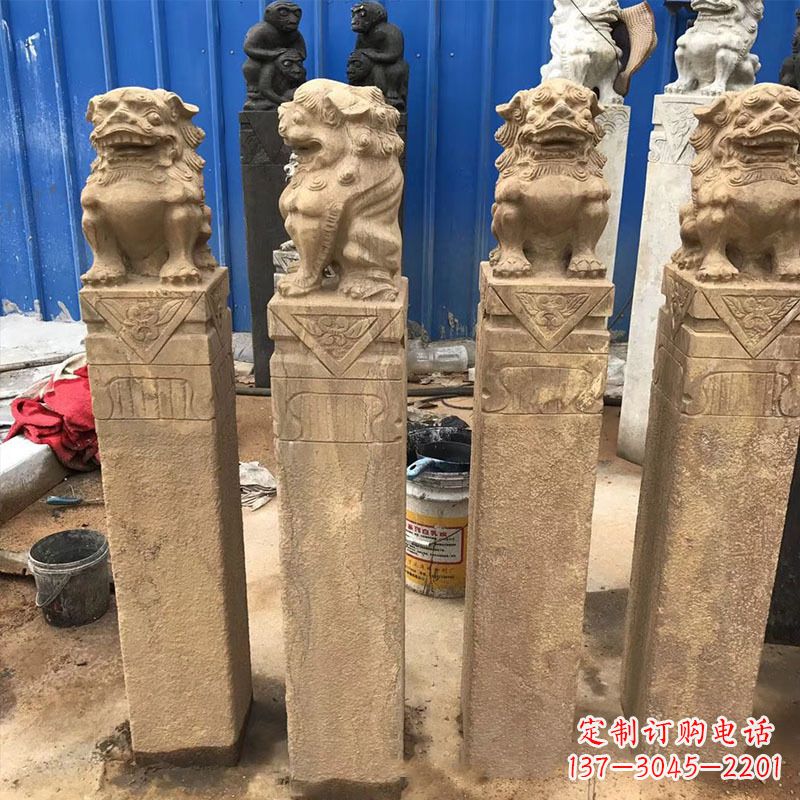 常州仿古拴马桩石雕塑——傅雕你的精美时光