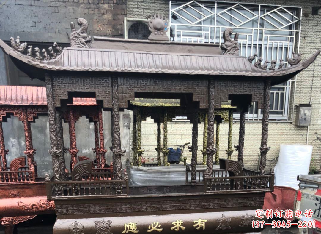 常州精美仿古铜香炉雕塑
