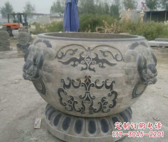 常州仿古圆形水缸石雕