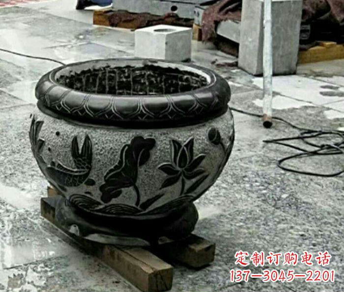 常州精美仿古招财水缸石雕