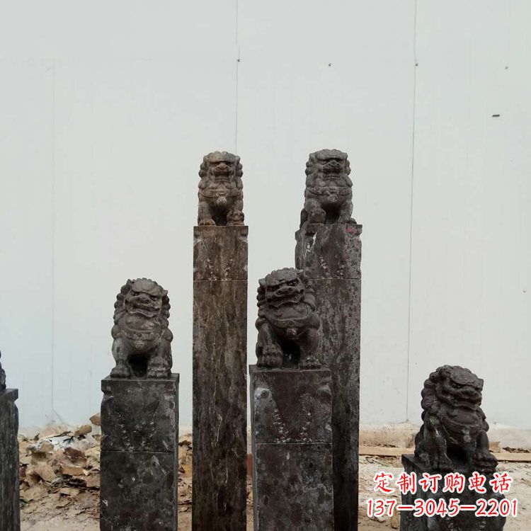 常州复古风格拴马桩雕塑