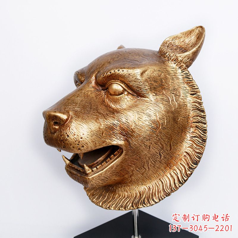 常州玻璃钢雕刻虎头