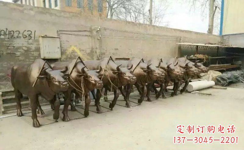 常州仿铜玻璃钢动物雕塑
