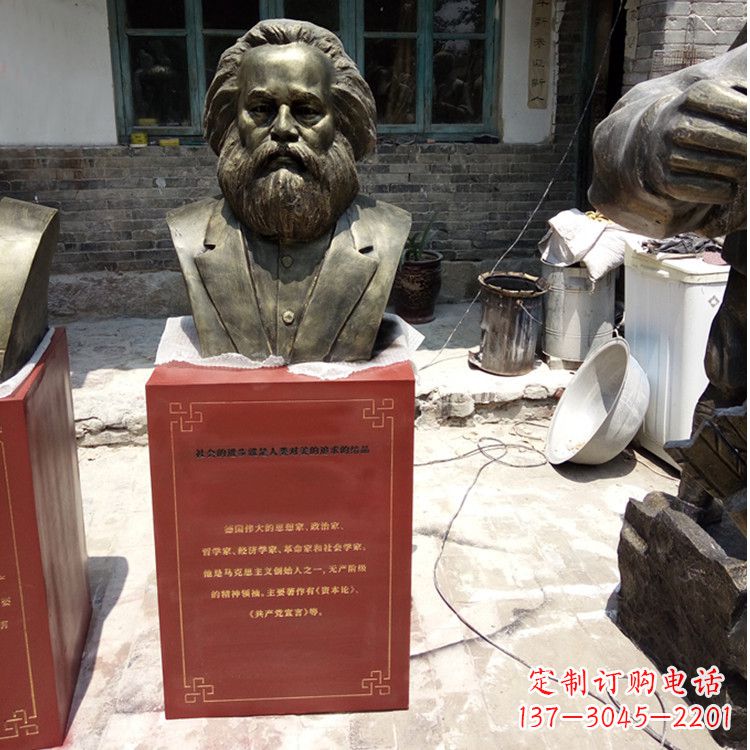 常州欣赏历史,珍藏马克思头像雕塑