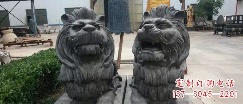 常州玻璃钢狮子雕塑