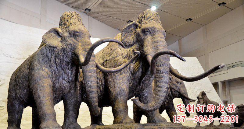 常州仿真大象玻璃钢动物雕塑