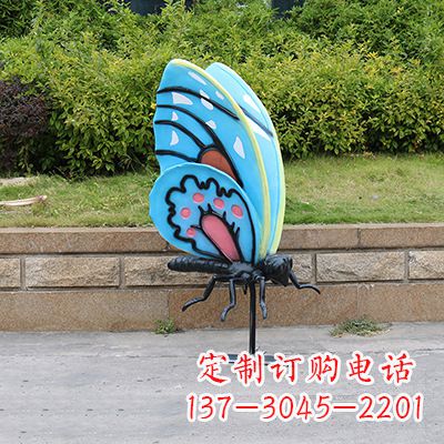 常州仿真蝴蝶_大号蓝色款116x75x160