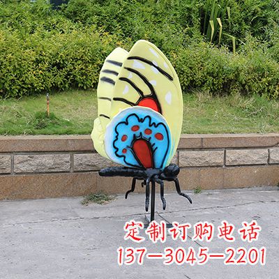 常州仿真蝴蝶_大号黄色款116x75x160