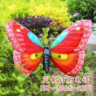 常州仿真蝴蝶_红色款35x65x42