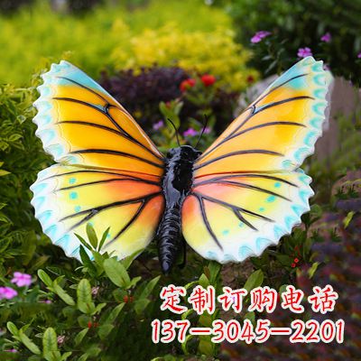 常州黄蓝色蝴蝶雕塑