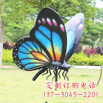 常州蓝蝴蝶雕塑-让你的室内空间焕发生机