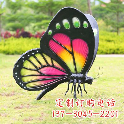 常州仿真蝴蝶_品红色款405x78x110