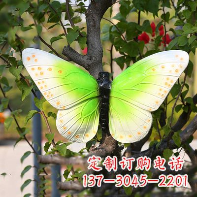 常州浅绿色蝴蝶雕塑