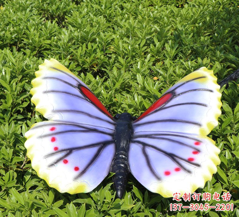 常州仿真蝴蝶园林草地绘动物雕塑