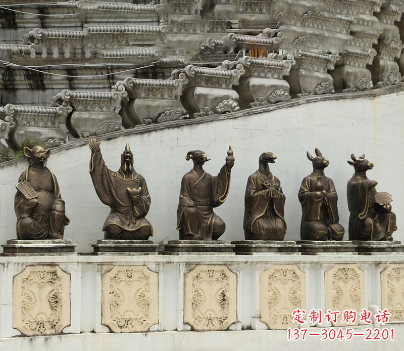 常州仿真十二生肖铜雕塑