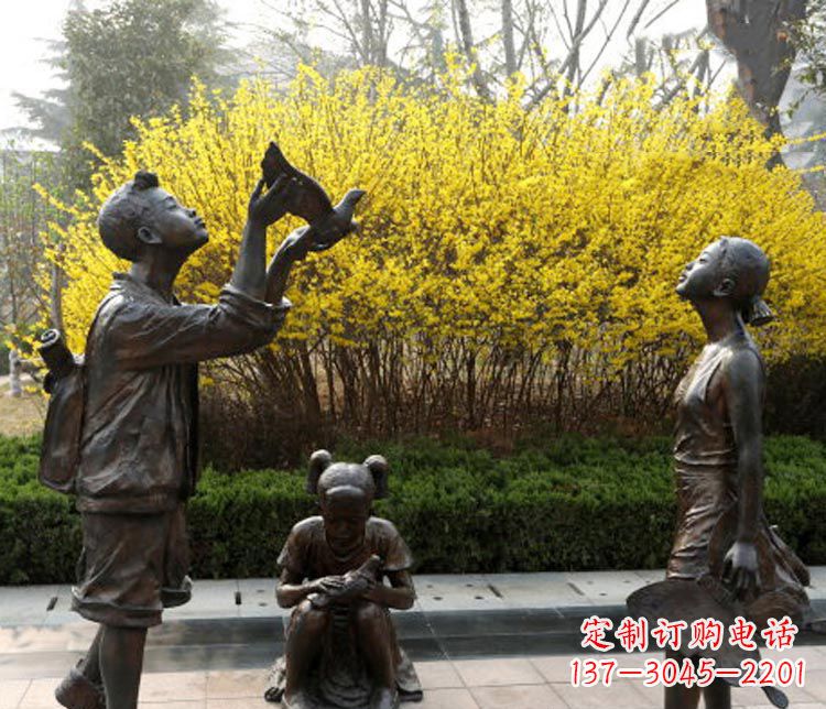 常州精致可爱的儿童铜雕