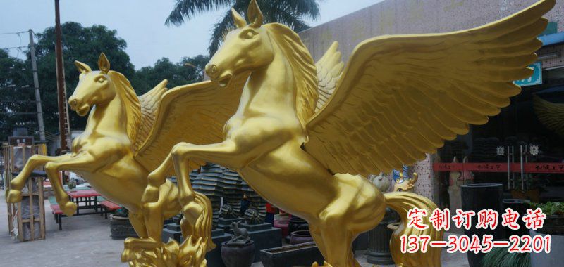 常州飞马玻璃钢仿铜动物雕塑