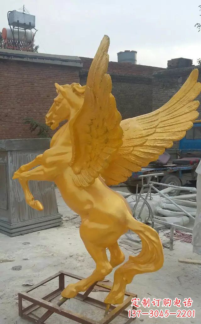 常州飞马玻璃钢仿铜动物雕塑