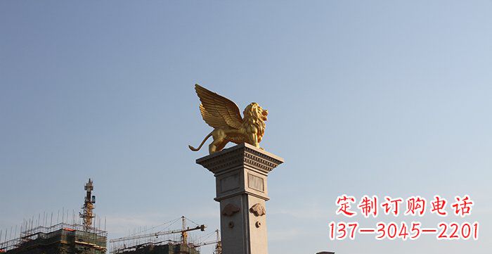 常州飞狮黄铜室内狮子雕塑
