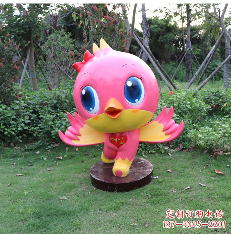 常州玻璃钢卡通鸽子雕塑