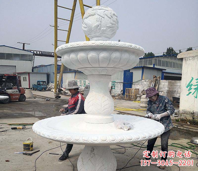 常州风水球喷泉石雕1