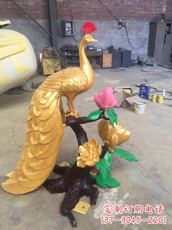 常州凤凰雕塑百鸟之王铜雕