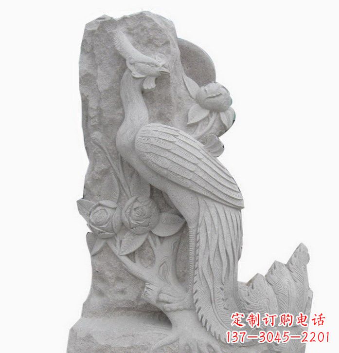 常州凤凰牡丹石雕222