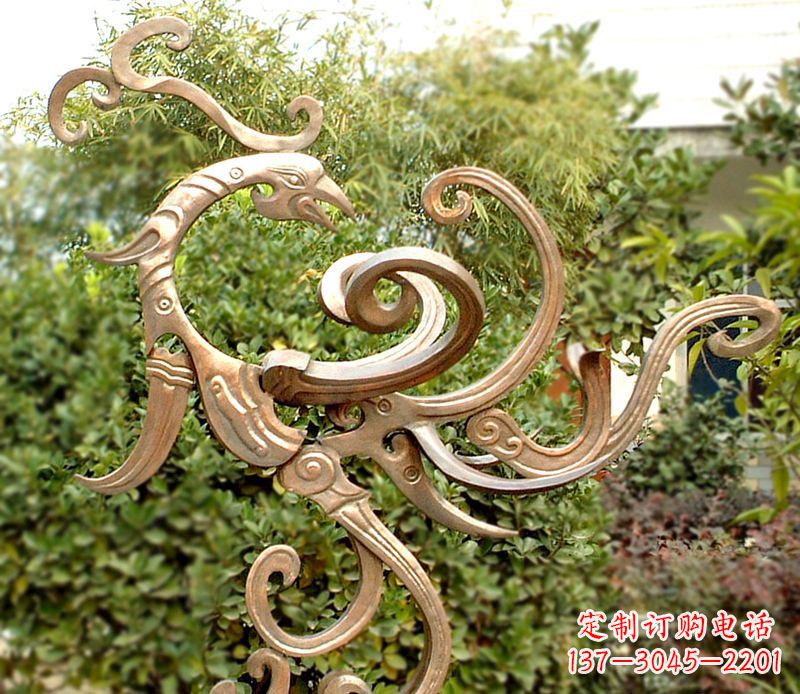 常州精美精致的凤凰铜雕