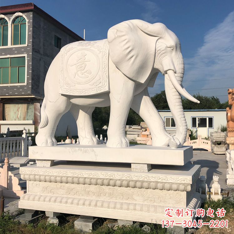 常州佛教石雕大象