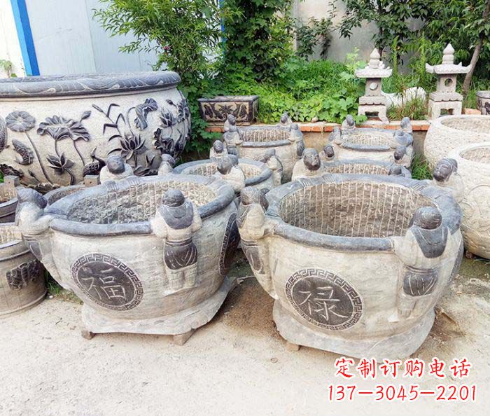 常州福禄招财石雕水缸