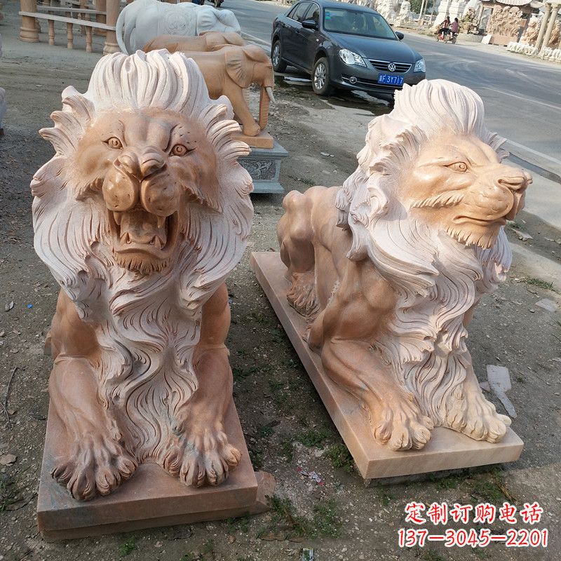 常州港币狮子爬狮雕塑——经典的海洋之神艺术
