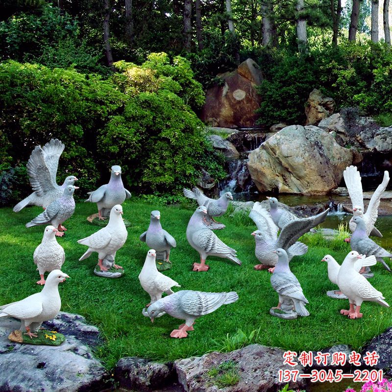 常州精致鸽子不锈钢雕塑