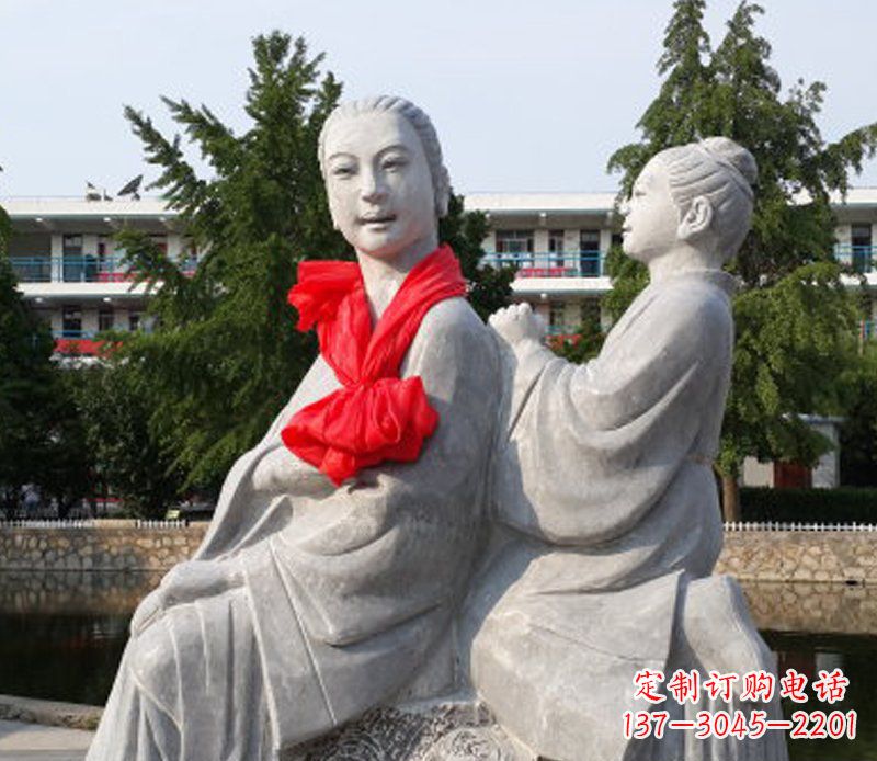 常州爱与温柔——领雕”母亲”石雕景观装饰