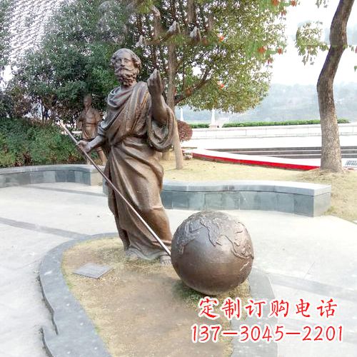常州傲世千古,阿基米德撬地球雕塑
