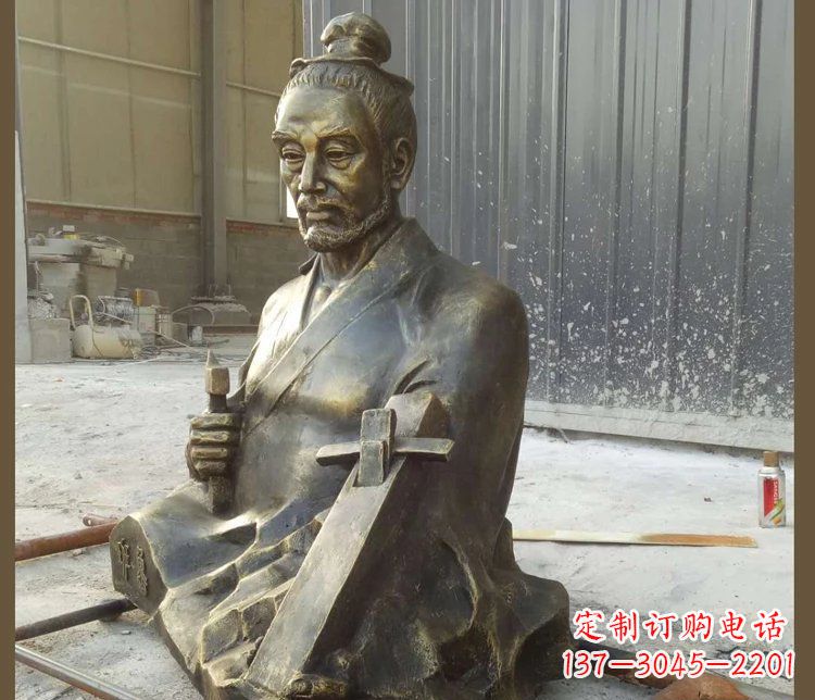 常州青铜鲁班雕塑,赞颂传统工匠精湛技艺