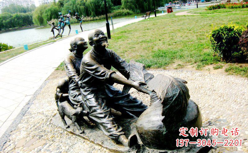 常州新颖可爱的铜雕萝卜小品