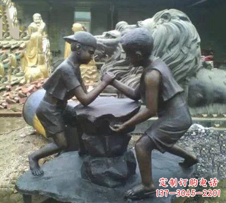 常州非凡童趣,精致儿童铜雕
