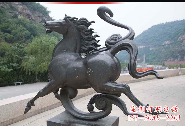常州公园奔马铜雕 (2)