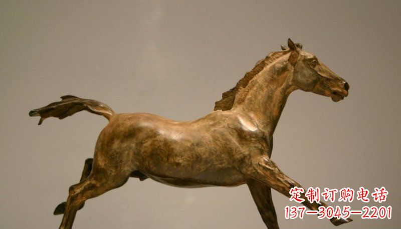 常州铜雕动物奔跑马