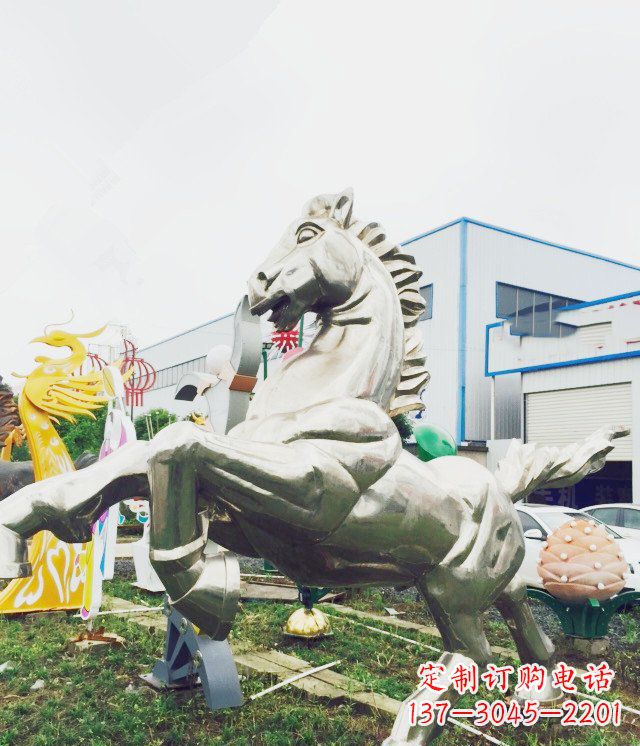常州产品名称优雅的不锈钢雕塑——奔马