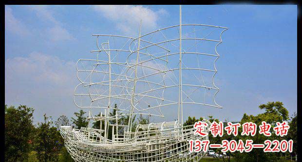 常州唯美不锈钢帆船雕塑