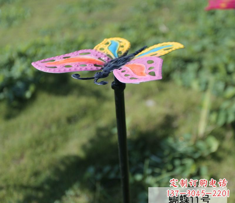 常州个性化不锈钢彩色蝴蝶雕塑
