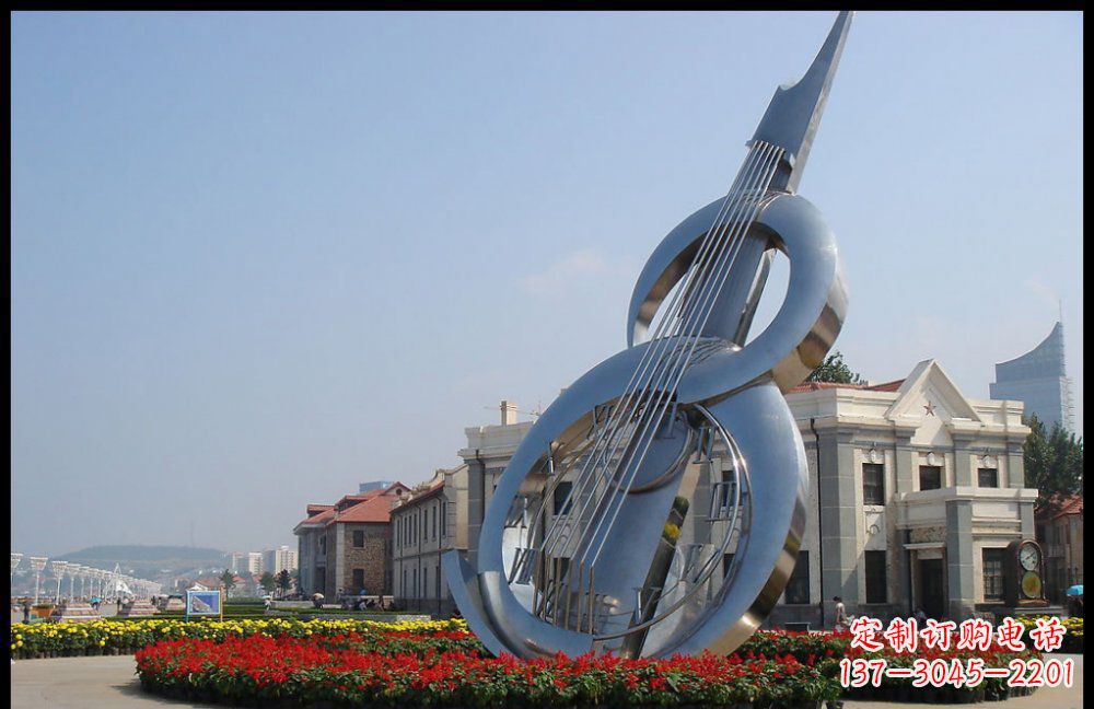 常州YFZD-001不锈钢抽象大提琴雕塑