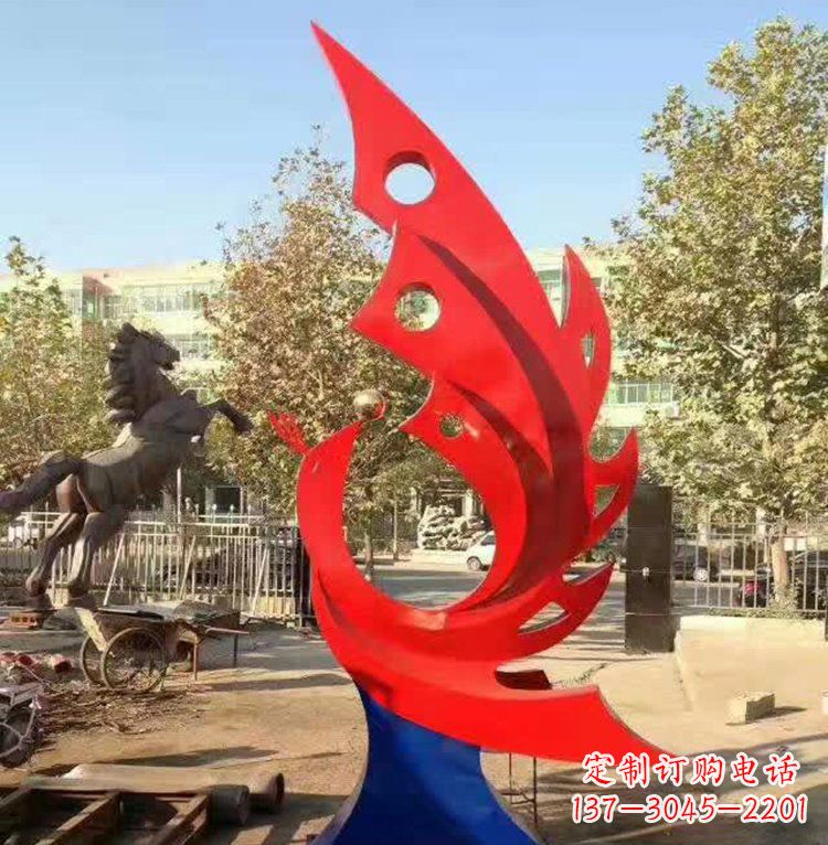 常州艺术精美的不锈钢凤凰雕塑