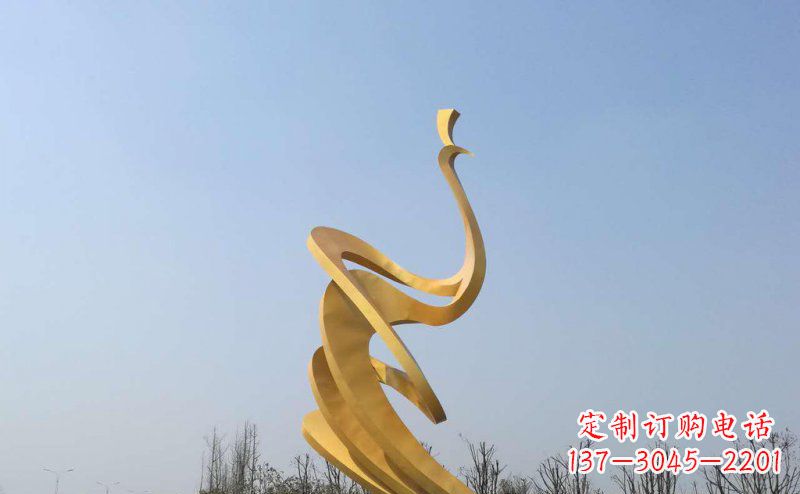 常州抽象凤凰不锈钢雕塑